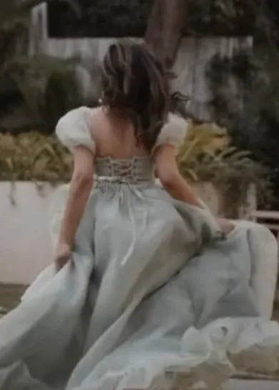 Gia Ruffle Organza Corset Gown