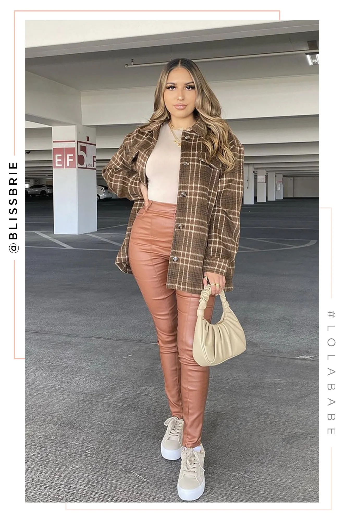 Got Game High Waist PU Skinny Pant - Rust