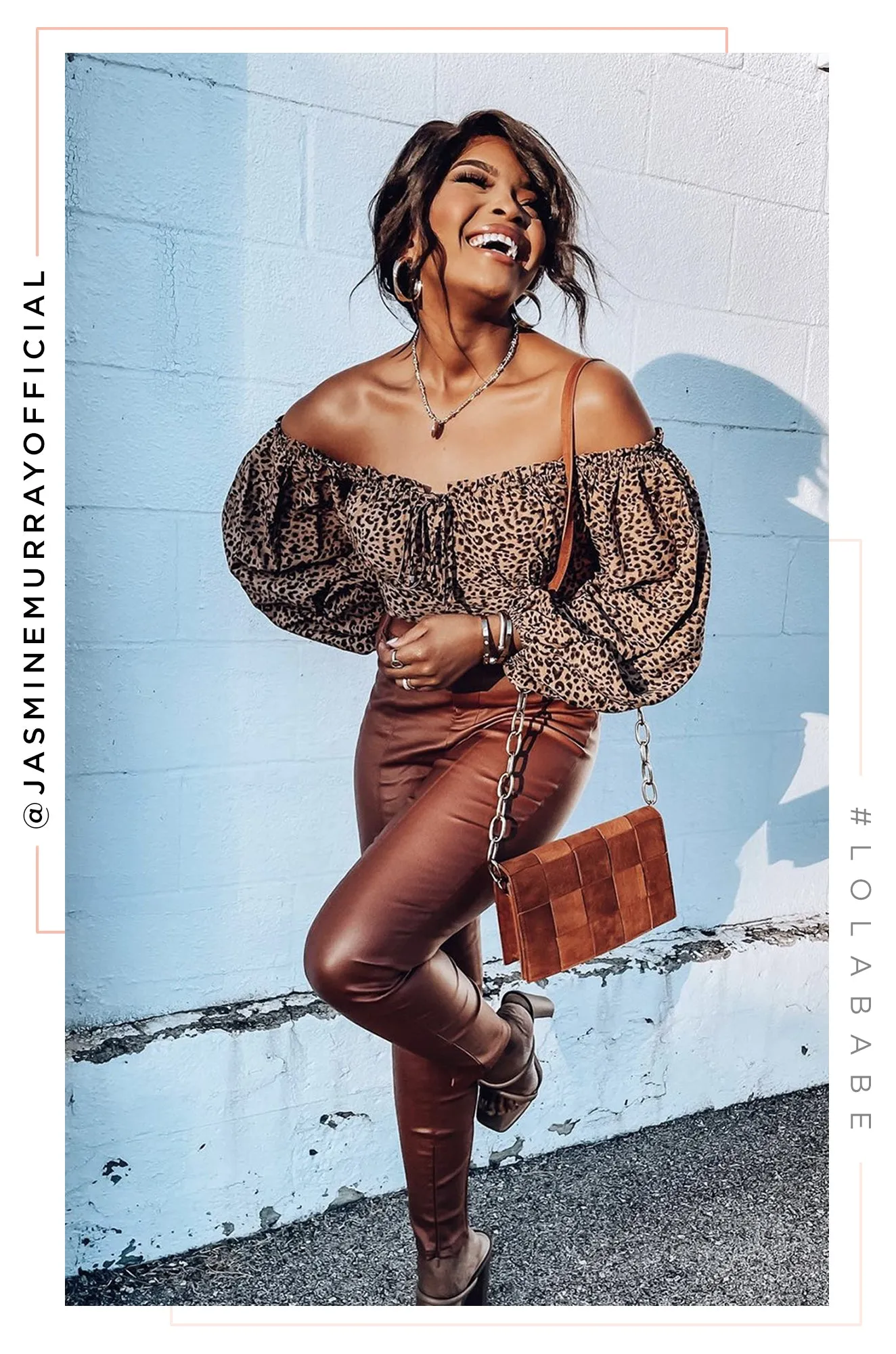 Got Game High Waist PU Skinny Pant - Rust