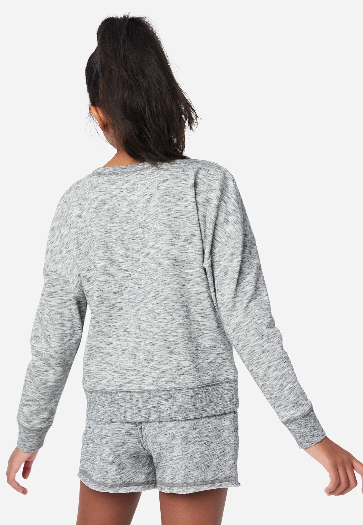 Graphic Scoop-Neck Sweatshirt