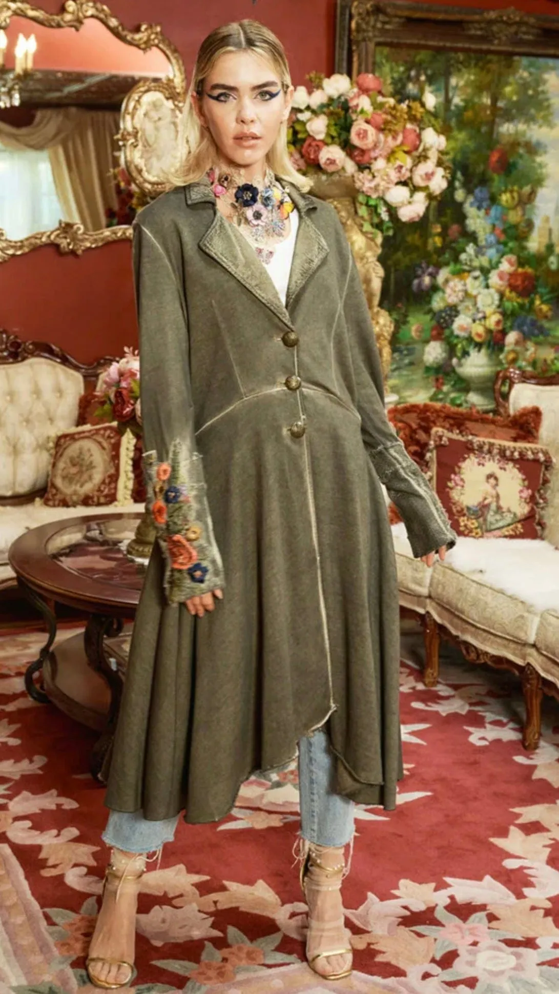 In My Heart Embroidered Coat