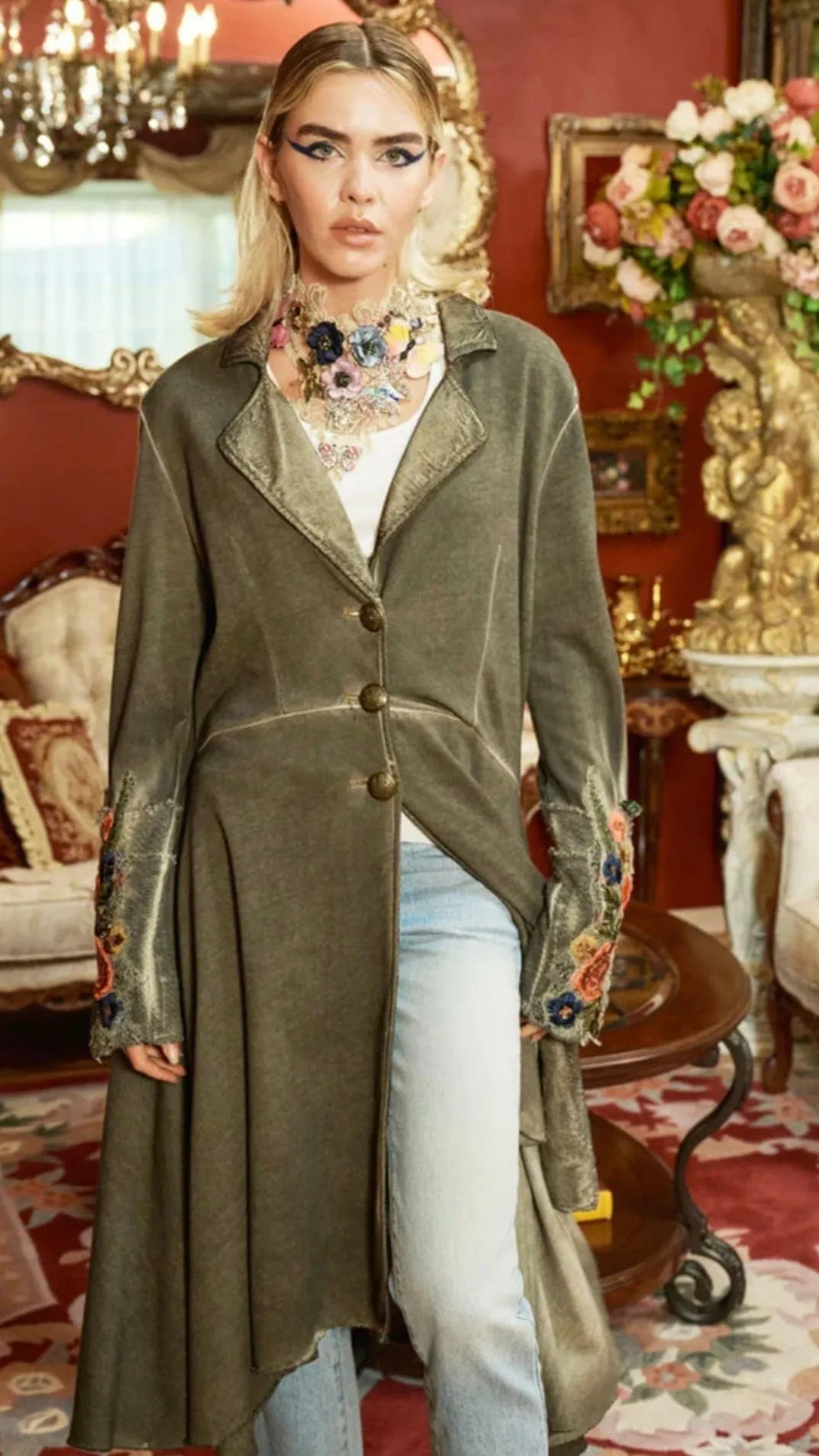In My Heart Embroidered Coat