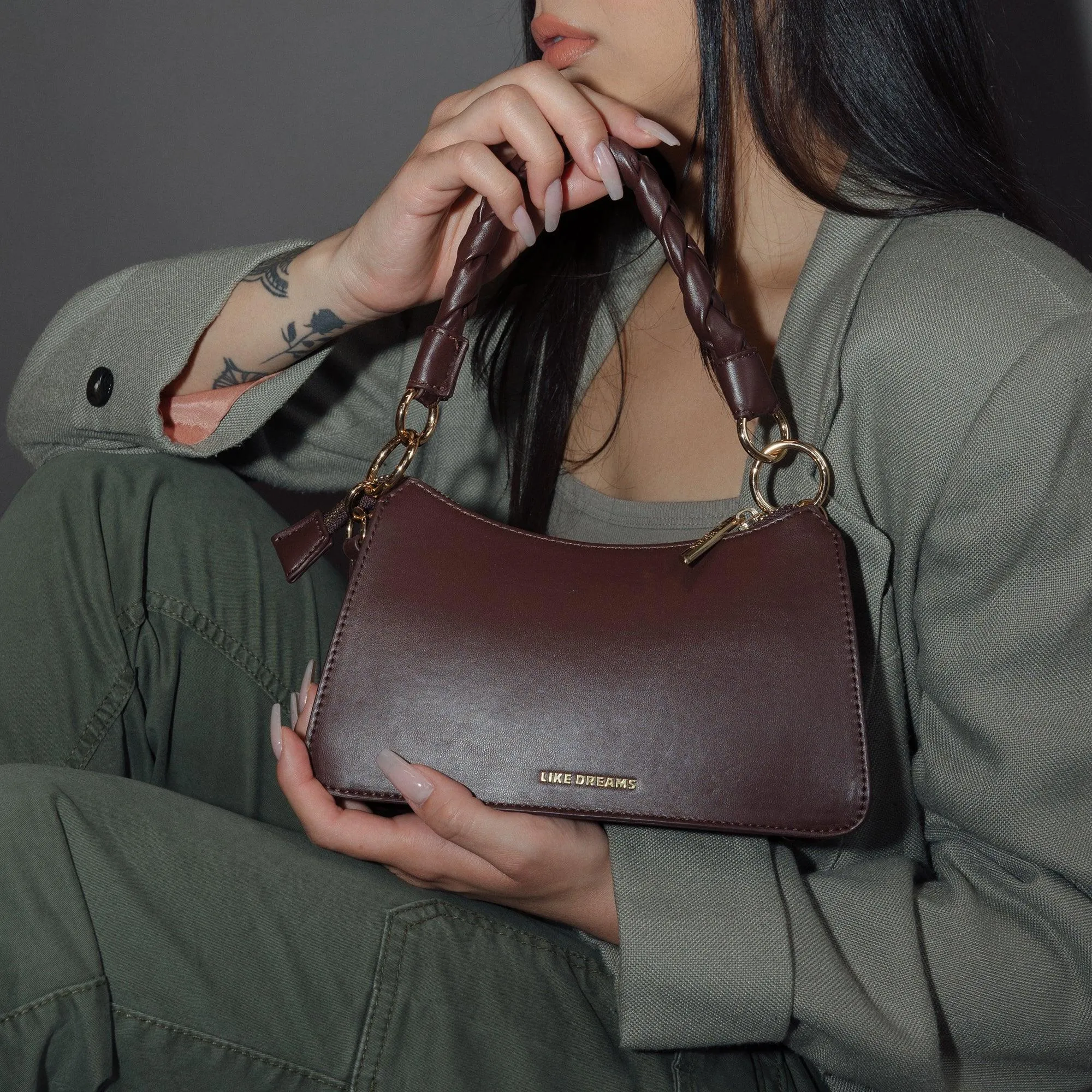 Jora Braided Vegan Crossbody Bag