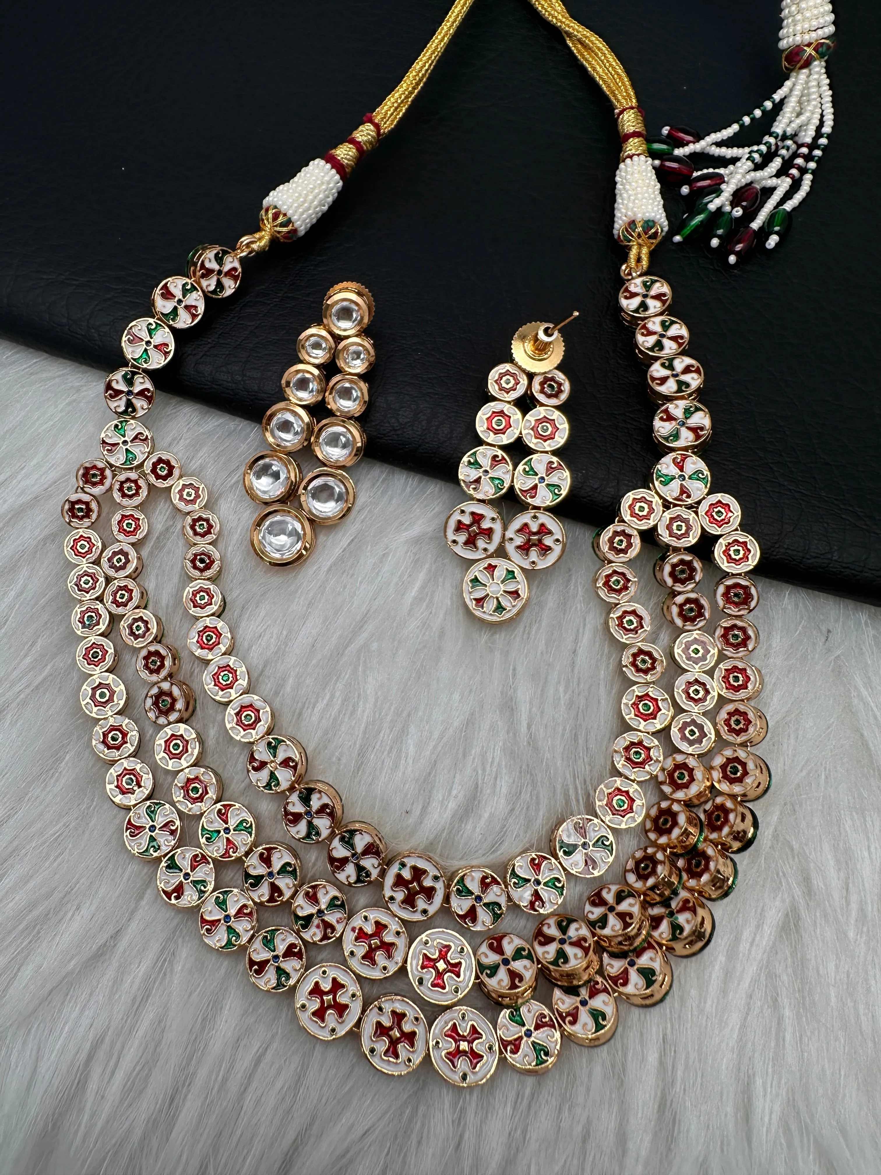 Kundan Multi Layer Elegant Necklace