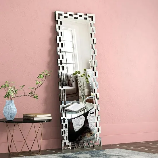 Large Rectangular Greek Style Full Length Mirror
