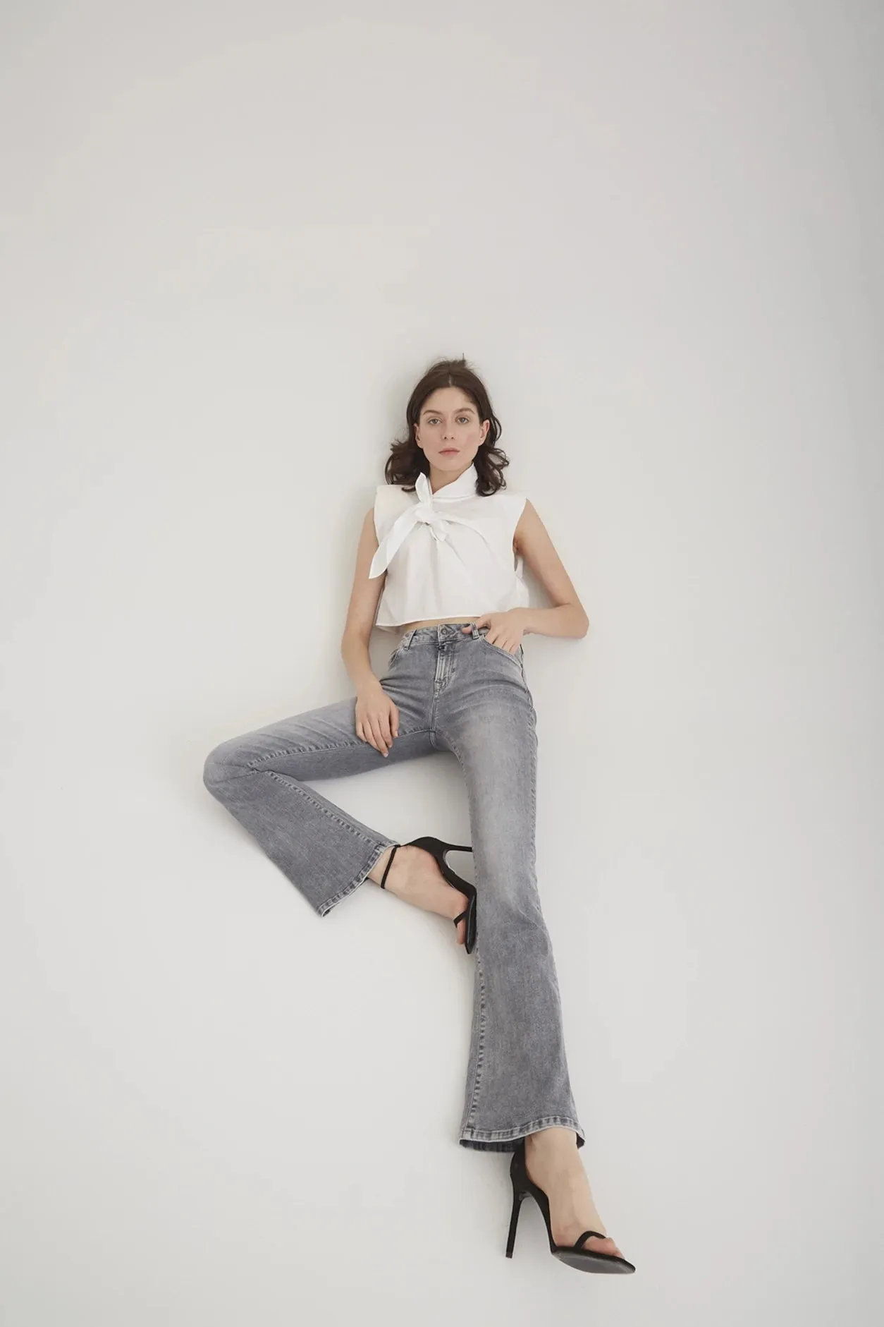 Laura - Pant - Grey Vintage - L32