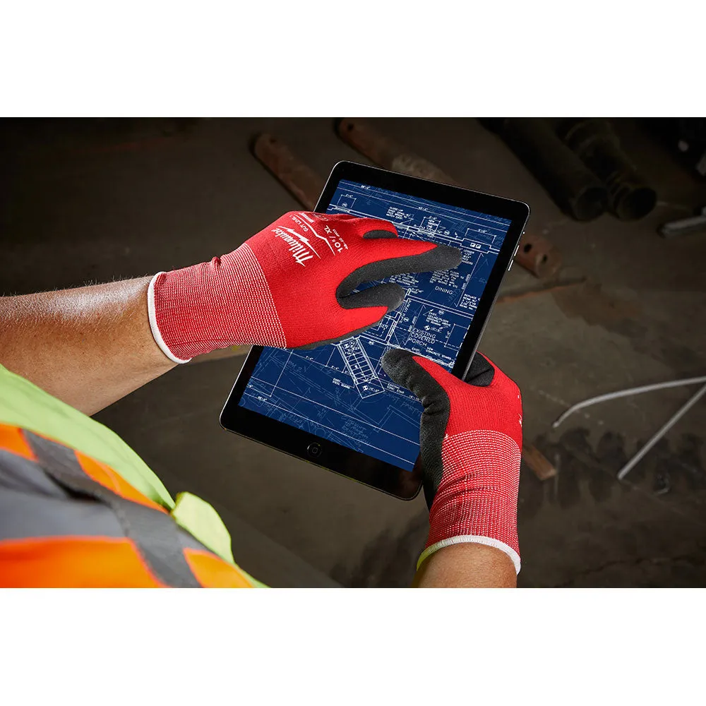 Milwaukee  48-22-8903B 12PK Cut 1 Dipped Gloves – XL [A1]