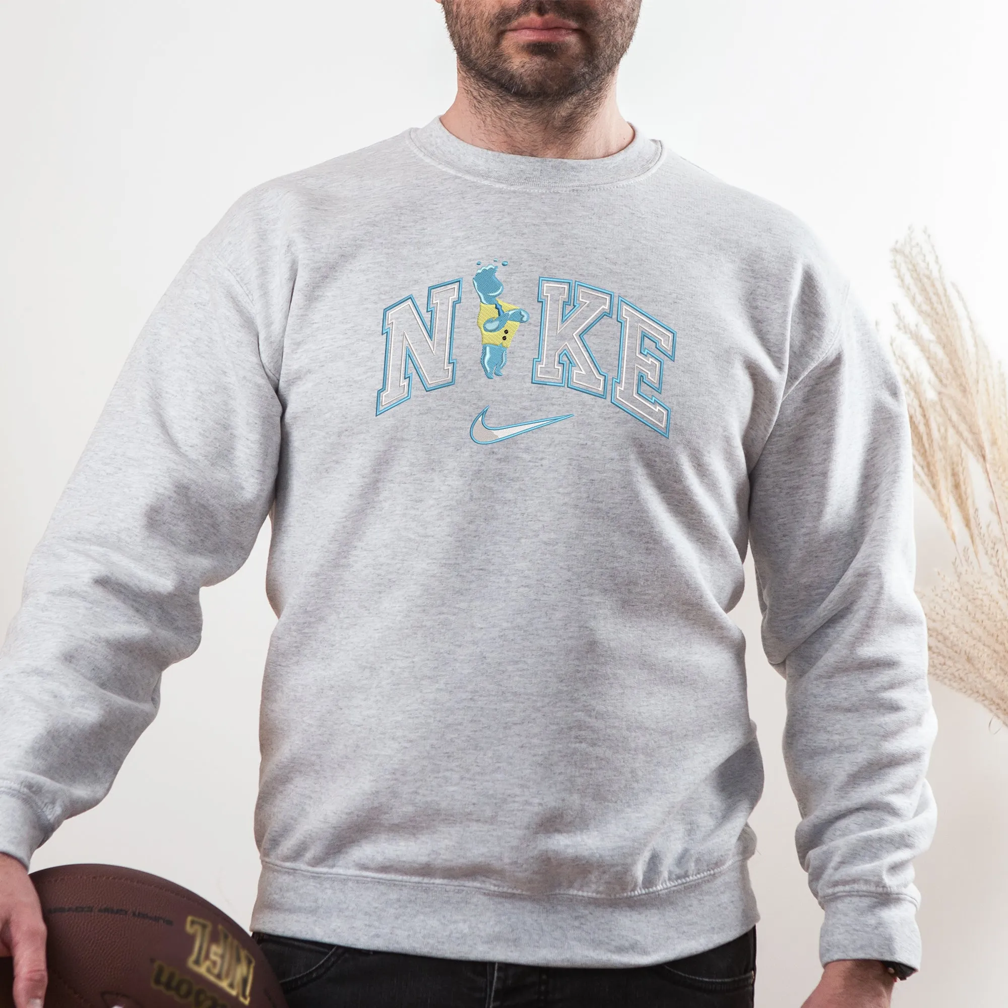 Personalized Wade & Ember Couple Nike Embroidered Adult Sweatshirt