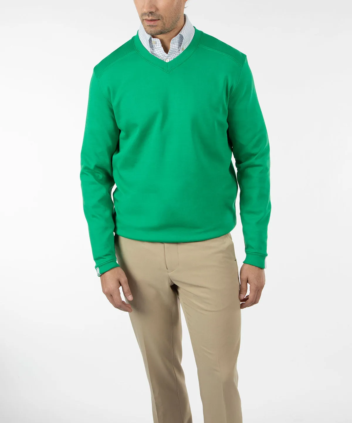 Signature Leaderboard Pima Cotton V-Neck Pullover