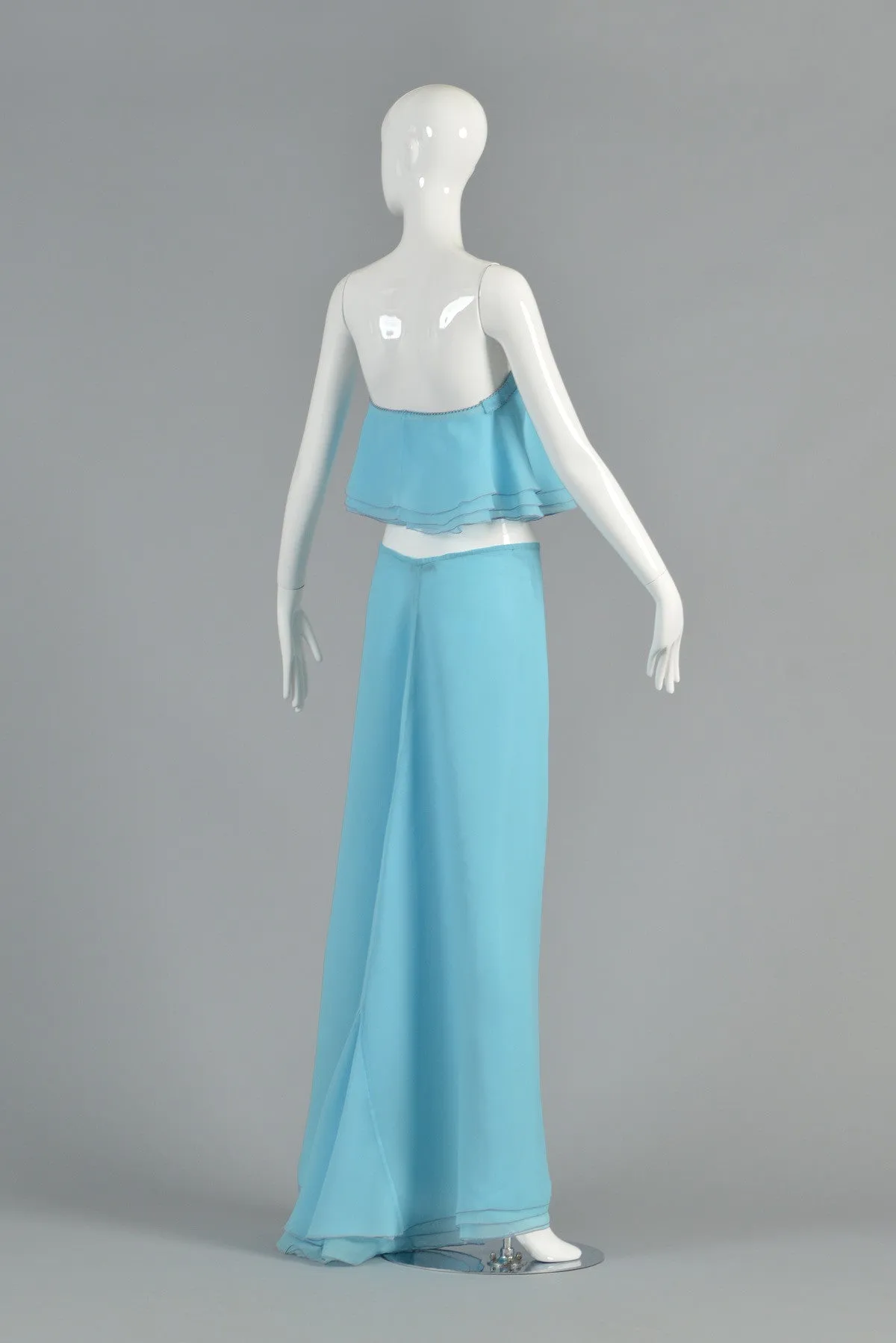 Stephen Burrows 1973 "Battle of Versailles" Crop Top   Maxi Skirt Ensemble