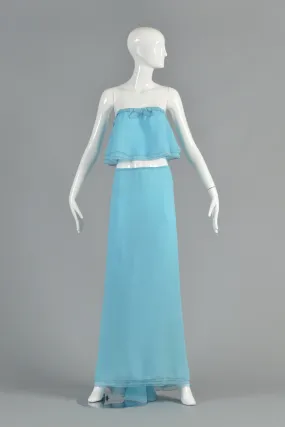 Stephen Burrows 1973 "Battle of Versailles" Crop Top   Maxi Skirt Ensemble