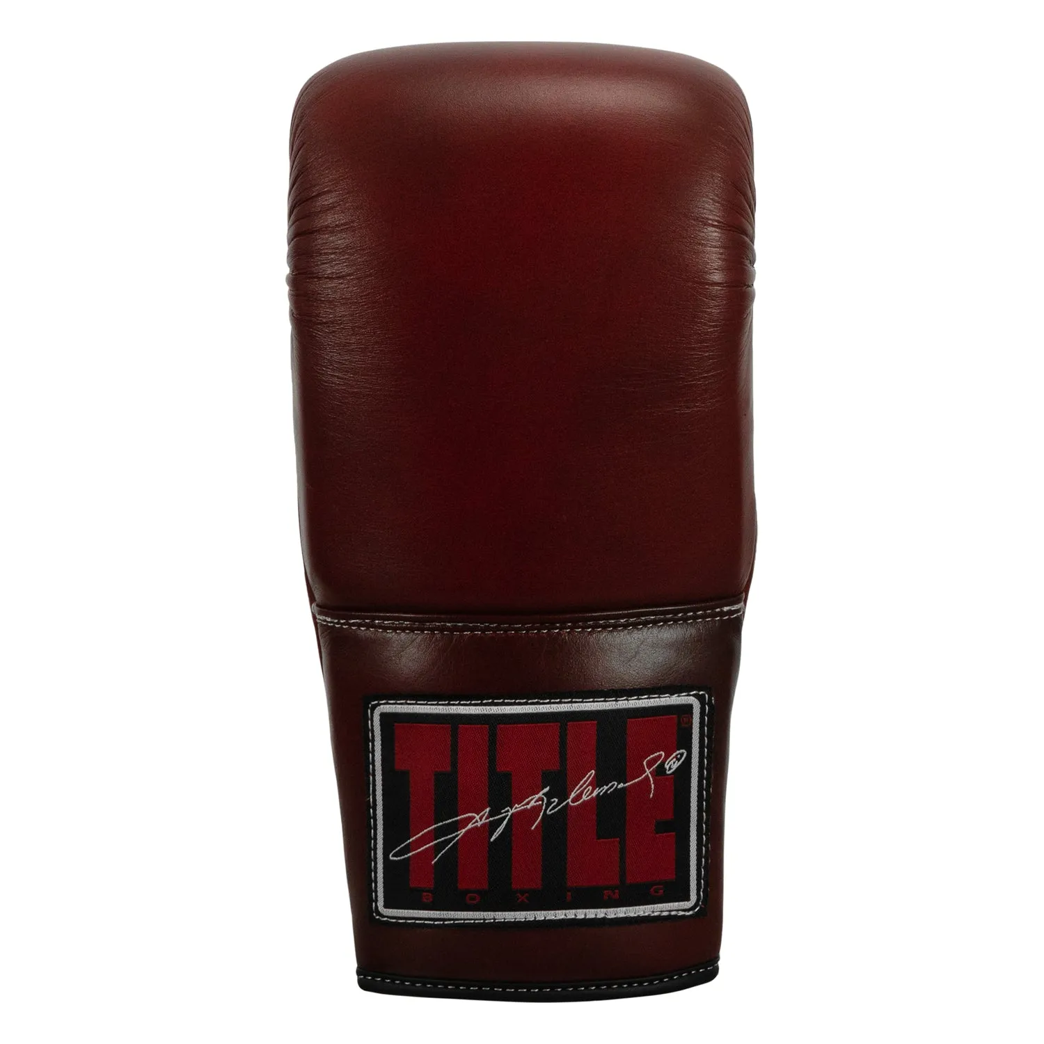 TITLE Boxing Sugar Ray Leonard Throwback Leather Bag Gloves