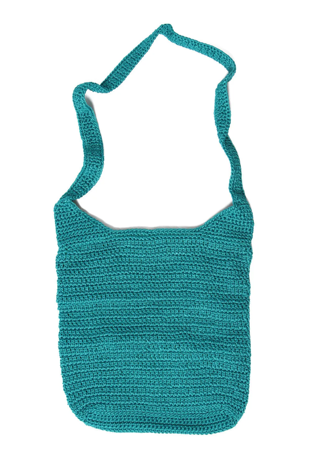 Weave Sling Bag in Aqua (Lrg)