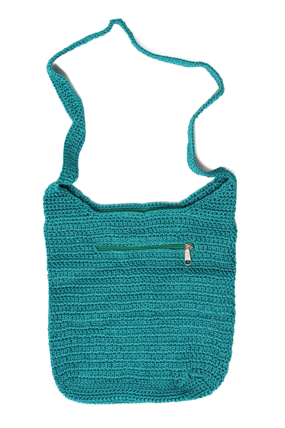 Weave Sling Bag in Aqua (Lrg)