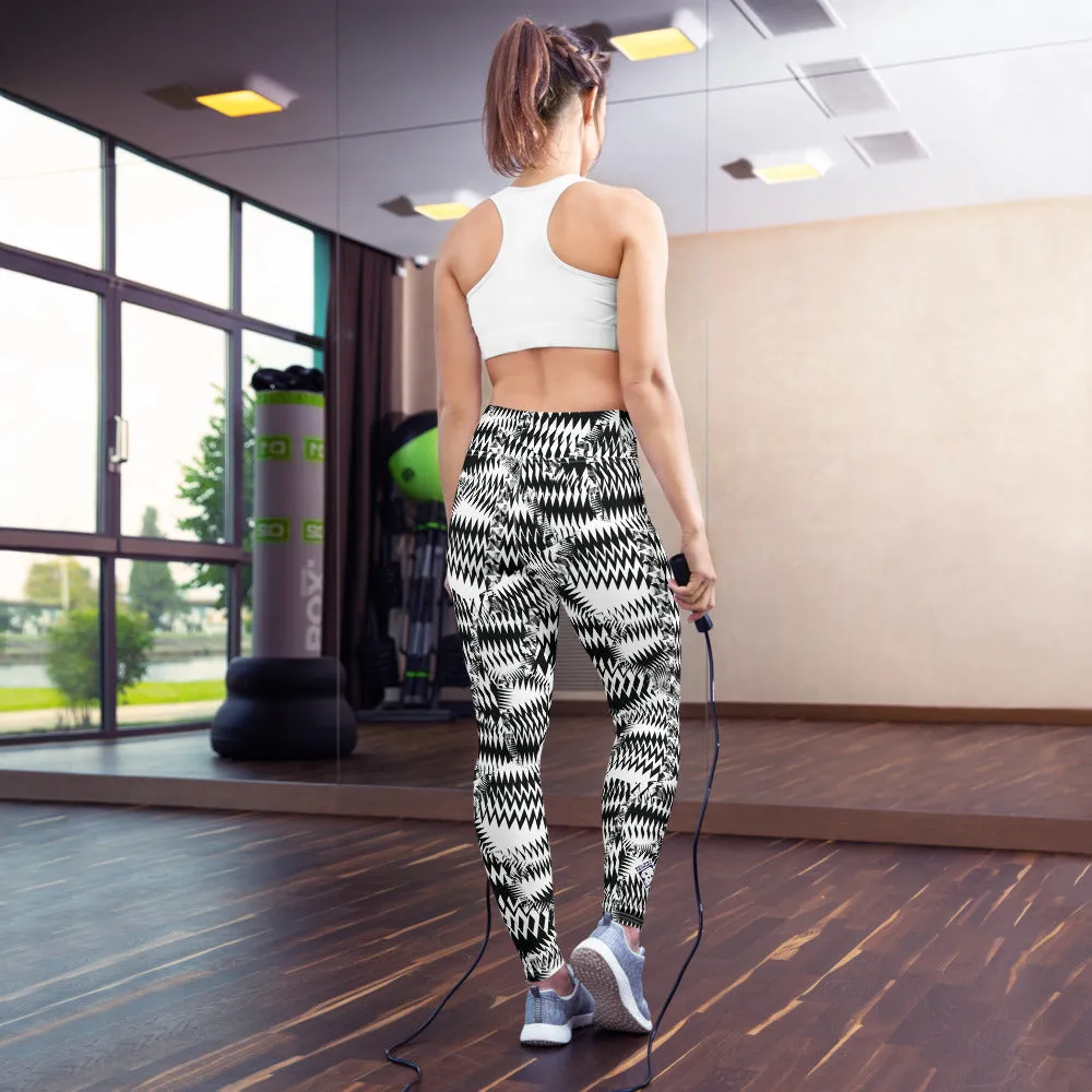 Women's Razzle Dazzle Camouflage High Waist Yoga Pants Workout Leggings For Jiu Jitsu 001