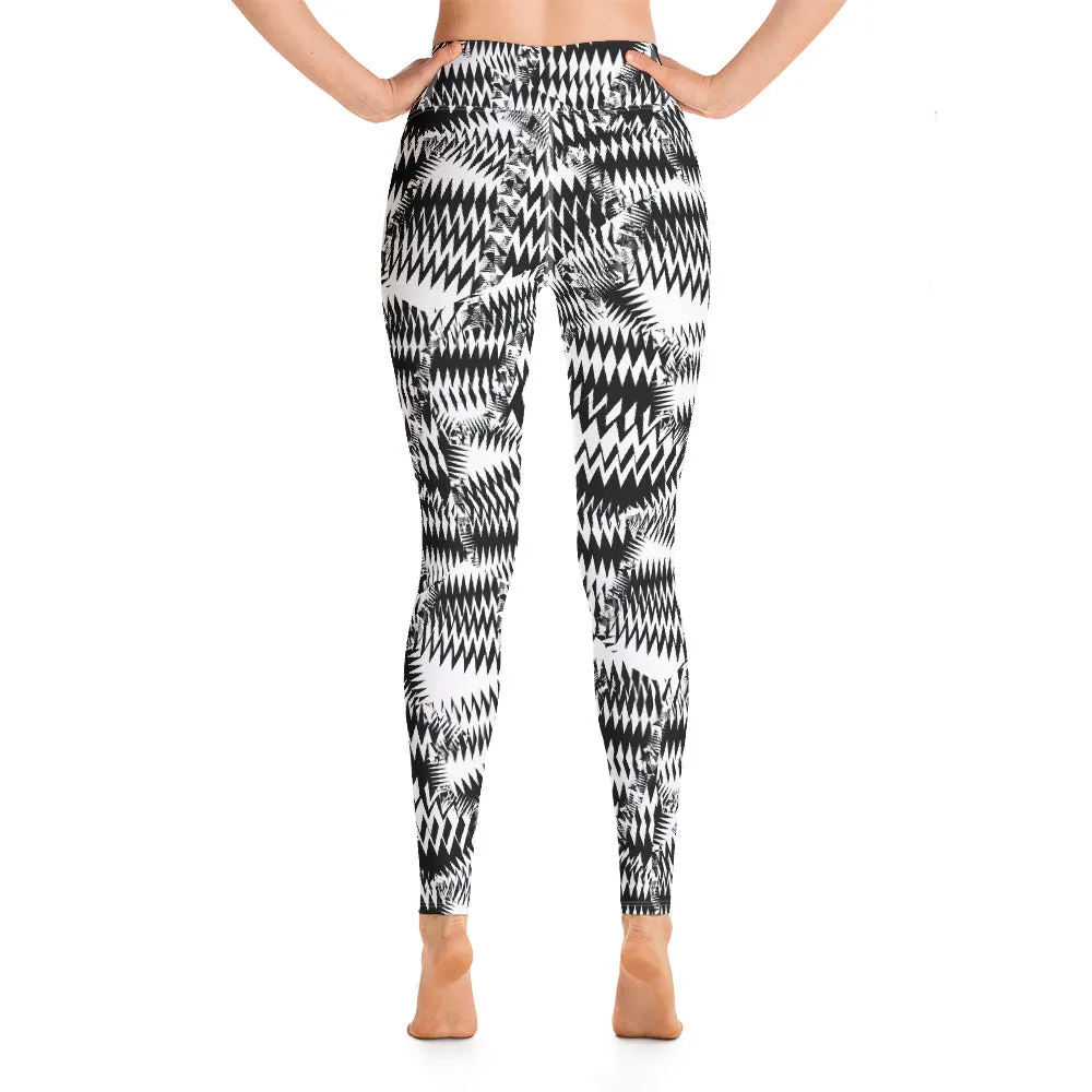 Women's Razzle Dazzle Camouflage High Waist Yoga Pants Workout Leggings For Jiu Jitsu 001